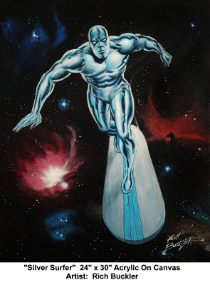 Rich Buckler's painting of the Silver Surfer